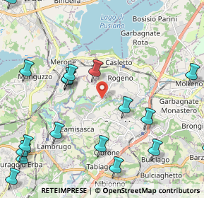 Mappa Via Per Rogeno, 23845 Costa Masnaga LC, Italia (3.0135)