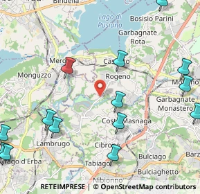 Mappa Via Per Rogeno, 23845 Costa Masnaga LC, Italia (2.88357)