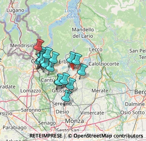 Mappa Via Per Rogeno, 23845 Costa Masnaga LC, Italia (11.257)