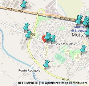 Mappa Via P. L. Bello, 31045 Motta di Livenza TV, Italia (0.713)