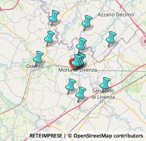 Mappa Via P. L. Bello, 31045 Motta di Livenza TV, Italia (5.35692)