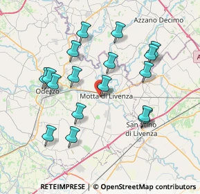 Mappa Via P. L. Bello, 31045 Motta di Livenza TV, Italia (7.36353)