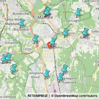 Mappa Via Sciesa, 21040 Vedano Olona VA, Italia (2.79125)