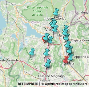 Mappa Via Monti, 21022 Azzate VA, Italia (6.524)