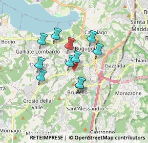Mappa Via Monti, 21022 Azzate VA, Italia (1.31182)