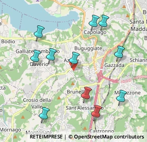Mappa Via Monti, 21022 Azzate VA, Italia (2.19455)