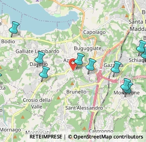 Mappa Via Monti, 21022 Azzate VA, Italia (2.65917)