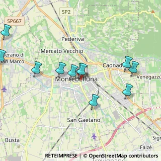Mappa Piazza A.Moro, 31044 Montebelluna TV, Italia (2.06636)
