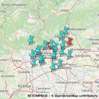 Mappa Via Salvo d'Acquisto, 36060 Romano D'ezzelino VI, Italia (10.65)