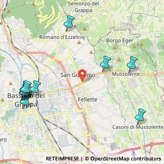 Mappa Via Salvo d'Acquisto, 36060 Romano D'ezzelino VI, Italia (2.97308)