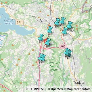 Mappa Via Guglielmo Marconi, 21045 Gazzada Schianno VA, Italia (3.30333)