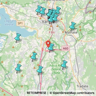 Mappa Via Guglielmo Marconi, 21045 Gazzada Schianno VA, Italia (4.96667)