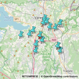 Mappa Via Guglielmo Marconi, 21045 Gazzada Schianno VA, Italia (3.16375)