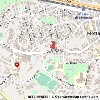 Mappa Viale Madonna,  30, 31045 Motta di Livenza, Treviso (Veneto)