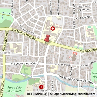 Mappa Via Monte Grappa, 61/63, 31044 Montebelluna, Treviso (Veneto)