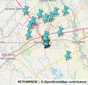 Mappa Via Camucina, 30026 Portogruaro VE, Italia (5.88647)
