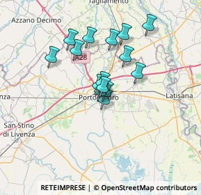 Mappa Via Camucina, 30026 Portogruaro VE, Italia (5.08667)