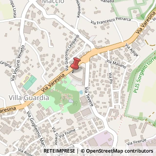 Mappa Via Tevere, 24, 22079 Villa Guardia, Como (Lombardia)