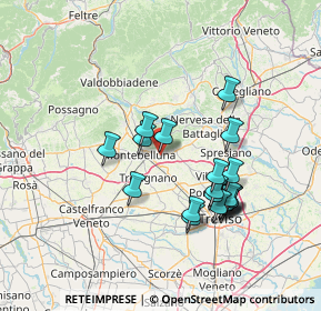 Mappa Via Cal Trevigiana, 31050 Volpago del Montello TV, Italia (13.2045)