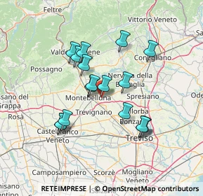 Mappa Via Cal Trevigiana, 31050 Volpago del Montello TV, Italia (12.11882)