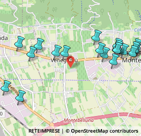 Mappa Via Cal Trevigiana, 31050 Volpago del Montello TV, Italia (1.261)