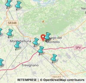 Mappa Via Cal Trevigiana, 31050 Volpago del Montello TV, Italia (5.35)