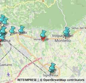 Mappa Via Cal Trevigiana, 31050 Volpago del Montello TV, Italia (3.258)