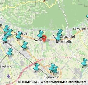 Mappa Via Cal Trevigiana, 31050 Volpago del Montello TV, Italia (2.76067)