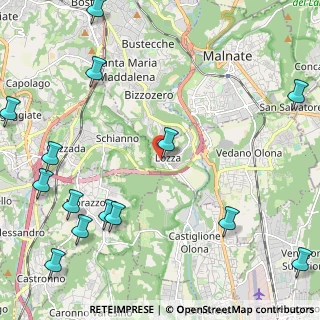 Mappa Via Giuseppe Mazzini, 21040 Lozza VA, Italia (3.14786)