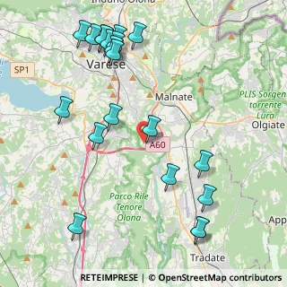 Mappa Via Giuseppe Mazzini, 21040 Lozza VA, Italia (5.0555)
