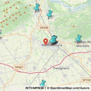 Mappa Via Monte Santo, 31044 Montebelluna TV, Italia (4.57545)