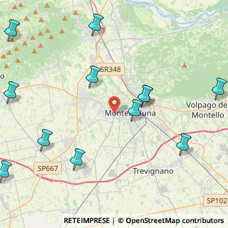 Mappa Via Monte Santo, 31044 Montebelluna TV, Italia (5.85692)