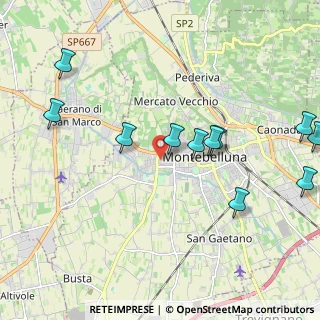 Mappa Via Monte Santo, 31044 Montebelluna TV, Italia (2.32182)