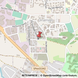 Mappa Via G. Garibaldi,  29, 22030 Orsenigo, Como (Lombardia)