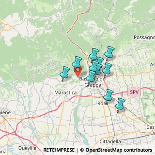 Mappa Via Alessandro Milesi, 36061 Bassano del Grappa VI, Italia (5.20636)