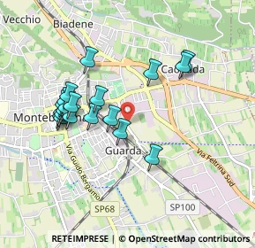 Mappa Via Gazie, 31044 Montebelluna TV, Italia (0.871)