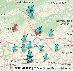 Mappa Via Gazie, 31044 Montebelluna TV, Italia (8.7665)