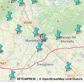 Mappa Via Gazie, 31044 Montebelluna TV, Italia (6.53111)
