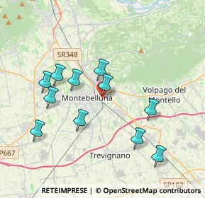 Mappa Via Gazie, 31044 Montebelluna TV, Italia (3.69727)