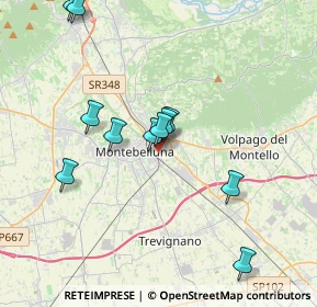Mappa Via Gazie, 31044 Montebelluna TV, Italia (3.61909)