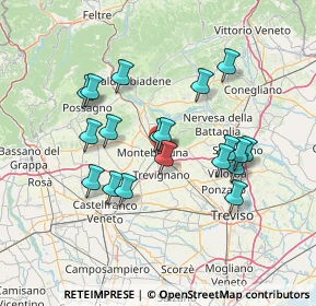 Mappa Via Gazie, 31044 Montebelluna TV, Italia (12.79158)