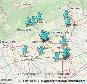 Mappa Via Gazie, 31044 Montebelluna TV, Italia (13.10529)