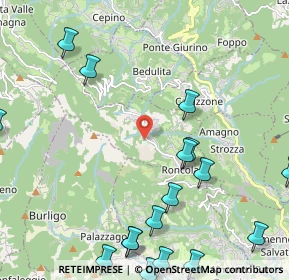 Mappa Via Canale, 24030 Roncola BG, Italia (3.1315)