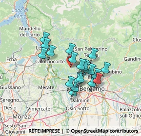 Mappa Via Canale, 24030 Roncola BG, Italia (10.076)