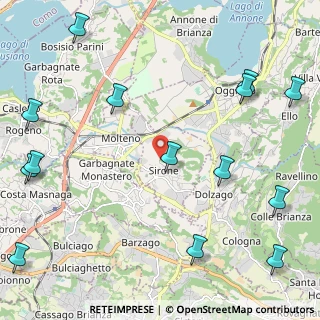 Mappa 23844 Sirone LC, Italia (3.08357)