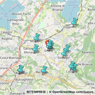 Mappa 23844 Sirone LC, Italia (1.95846)