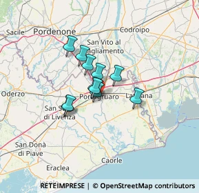 Mappa 30026 Portogruaro VE, Italia (7.99818)