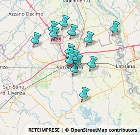 Mappa 30026 Portogruaro VE, Italia (5.08733)