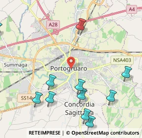 Mappa 30026 Portogruaro VE, Italia (2.82583)