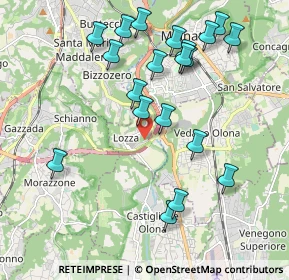 Mappa Via Alessandro Volta, 21040 Lozza VA, Italia (2.11)